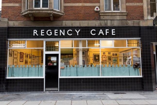 Exterior of Regency Caf?? on on 7th October 2015 in London, United Kingdom. The popular caf?? opened in 1946 on Regency Street, near Westminster London (photo by Sam Mellish / In Pictures via Getty Images Images)